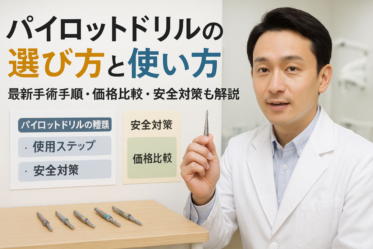 インプラントパイロットドリルの選び方や使い方と最新手術手順・価格 