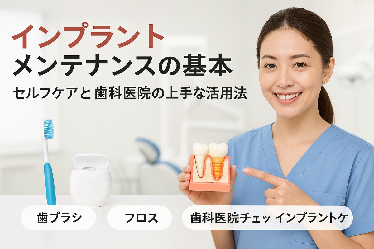 インプラントメンテナンスのやり方の基本と長持ちさせるセルフケアと 