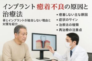 インプラントの癒着がうまくいかない原因と治療法｜失敗例や症状・予防策まで徹底解説