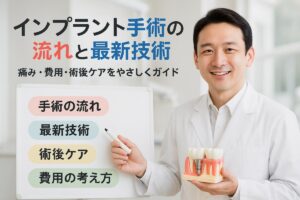 インプラント手術の流れと最新技術がわかる解説｜痛み・費用・術後ケアをやさしくガイド