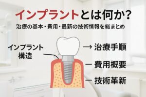 インプラントとは何か？歯科治療の流れや費用・最新技術を解説