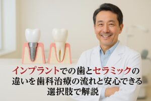 インプラントでの歯とセラミックの違いを歯科治療の流れと安心できる選択肢で解説