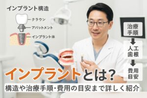 インプラントとは？仕組みや構造・治療の流れ・費用相場など徹底解説