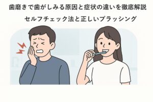 歯磨きで歯がしみる原因と症状の違いを徹底解説｜セルフチェック法と正しいブラッシング