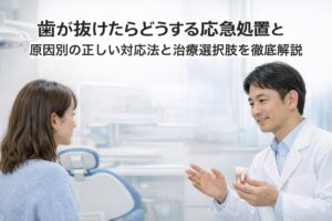 歯が抜けたらどうする応急処置と原因別の正しい対応法と治療選択肢を徹底解説
