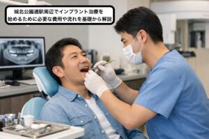 城北公園通駅周辺でインプラント治療を始めるために必要な費用や流れを基礎から解説