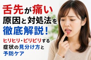 舌先が痛い原因と対処法を徹底解説！ヒリヒリ・ピリピリする症状の見分け方と予防ケア
